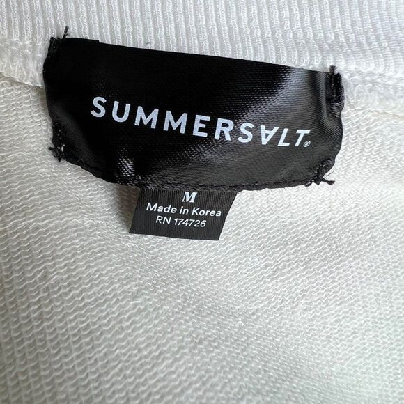 Summersalt The Softest French Terry Puff Sleeve Pullover Size Medium - Picture 6 of 8